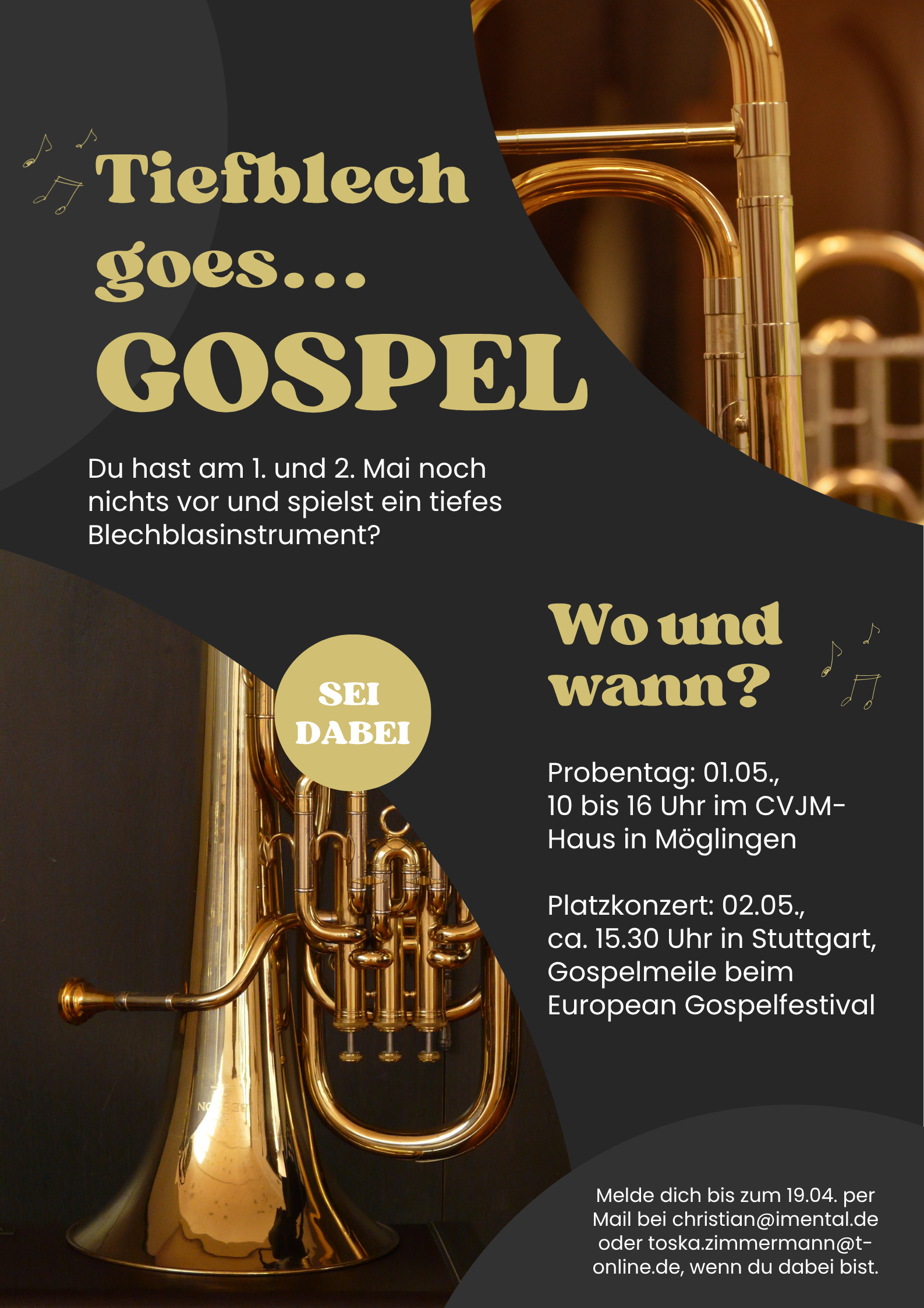 Herzliche Einladung zu Tiefblech goes … GOSPEL